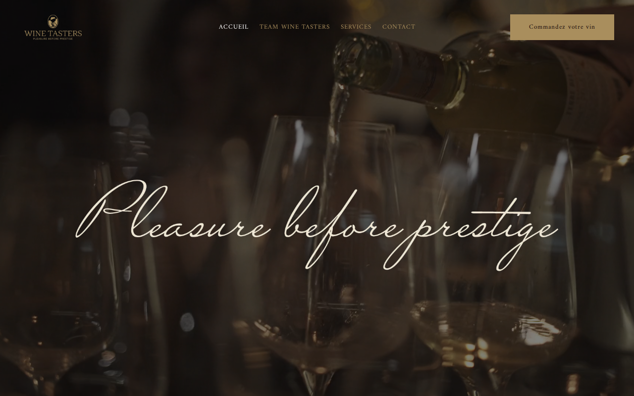 Screenshot website aktual WineTasters : Premium Tasting Club & Wine Boutique